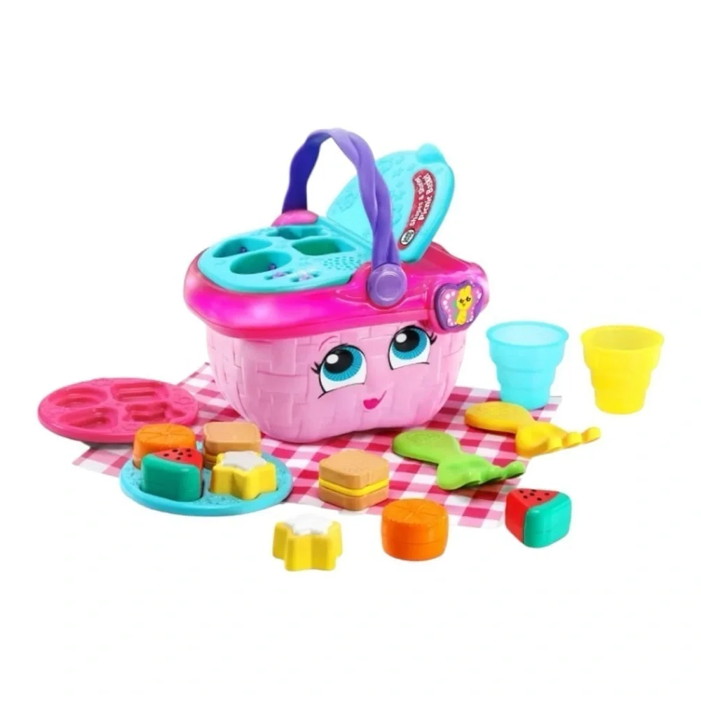 NWOT-LEAPFROG-SHAPES & SHARING PICNIC BASKET-TALKING & MUSIC PLAYING